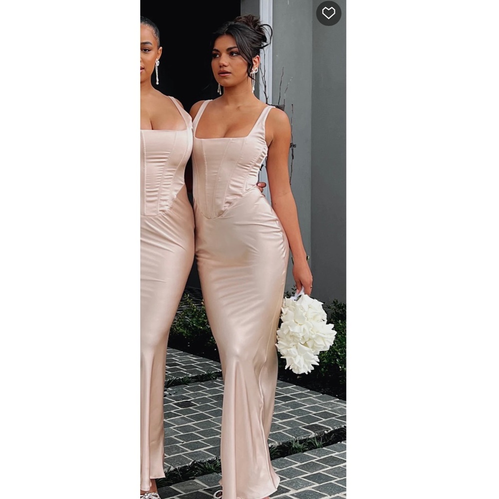 Champagne Bridesmaid maxi dress